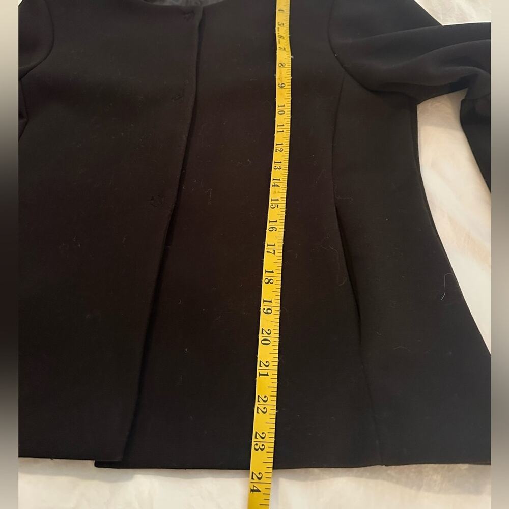 ChePè Italy black jacket with puff sleeves, size large - Picture 9 of 13